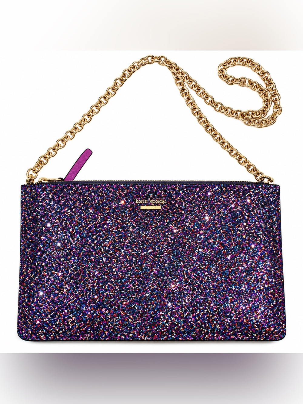 Kate Spade Cameron Street Glitter Sima Crossbody Clutch Multicolor - Picture 2 of 5